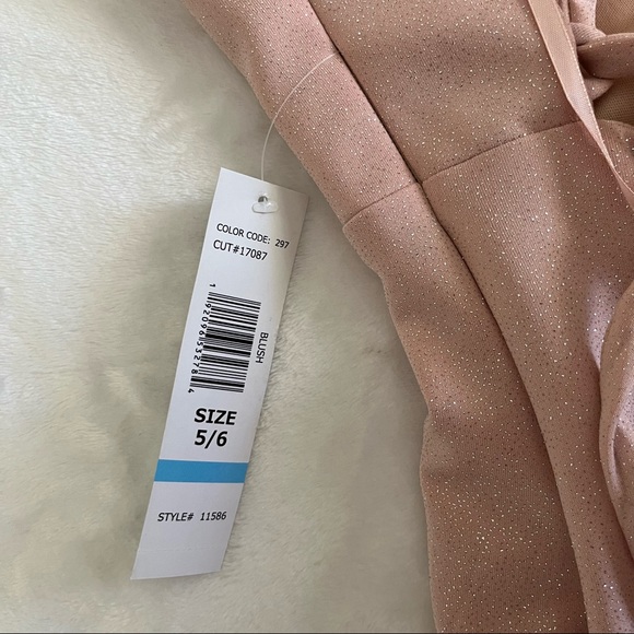 Glitter Side Slit Formal Prom Dress - Picture 6 of 7